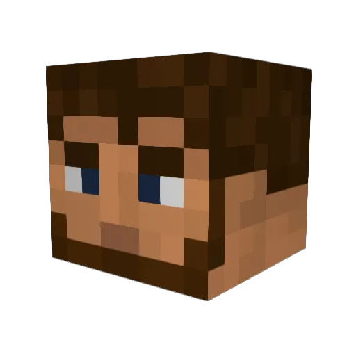TheDallox Minecraft avatar head, 3D render