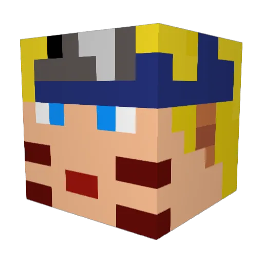 TheDanette02 Minecraft avatar head, 3D render