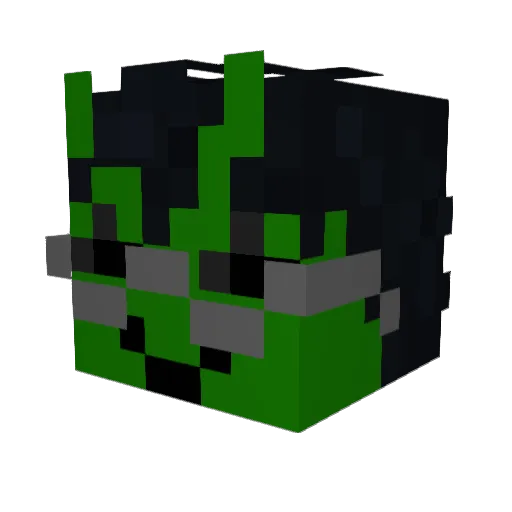 TheDange27 Minecraft avatar head, 3D render