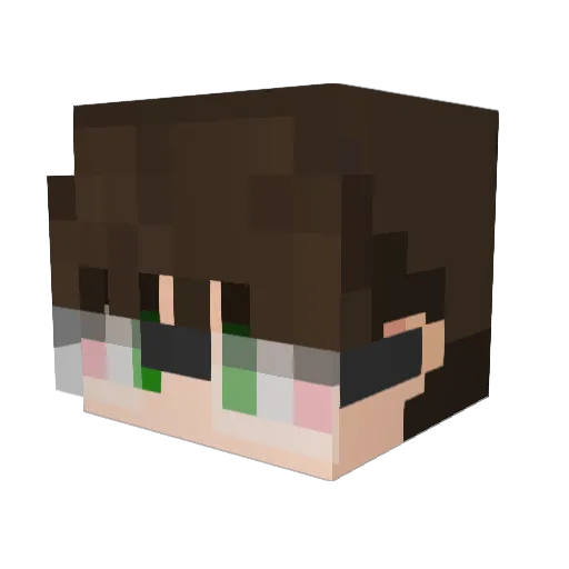 TheDango32 Minecraft avatar head, 3D render
