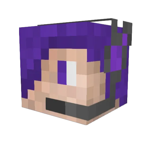TheDanishDoDo Minecraft avatar head, 3D render