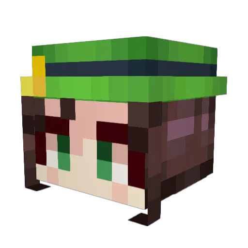 TheDankAstero Minecraft avatar head, 3D render