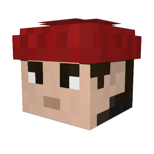 TheDankster_142 Minecraft avatar head, 3D render