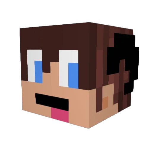 TheDapperAp3 Minecraft avatar head, 3D render