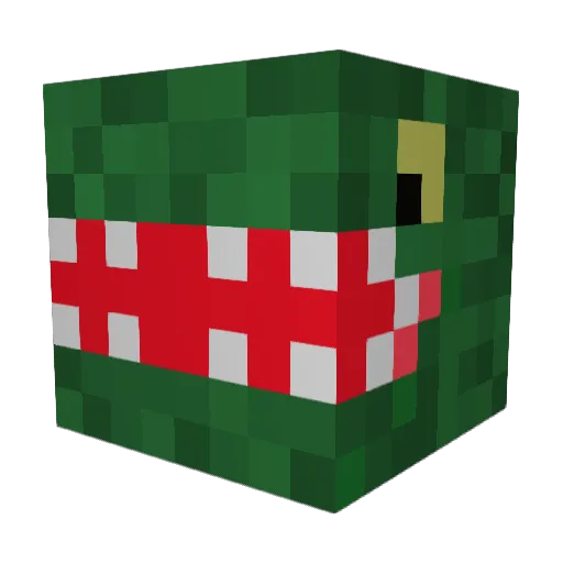 TheDapperD Minecraft avatar head, 3D render