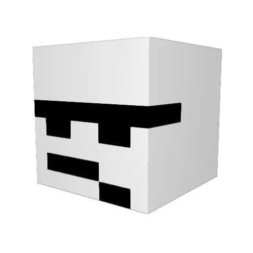 TheDarkArchon Minecraft avatar head, 3D render