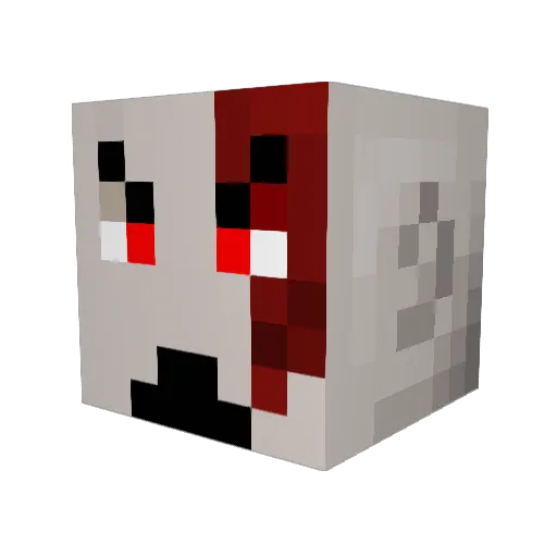 TheDarkCookie Minecraft avatar head, 3D render