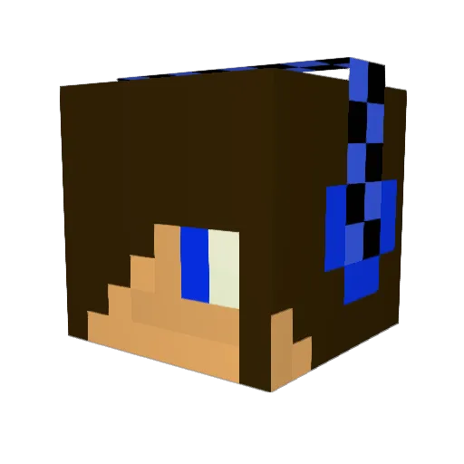 TheDarkMobster Minecraft avatar head, 3D render