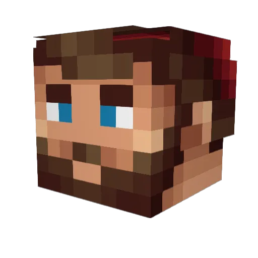TheDarkNight26 Minecraft avatar head, 3D render