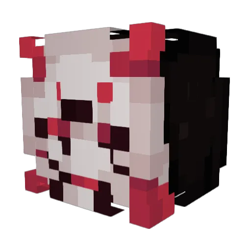 TheDarkSamura1 Minecraft avatar head, 3D render