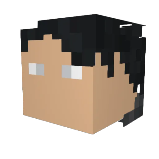 TheDarkSavior510 Minecraft avatar head, 3D render