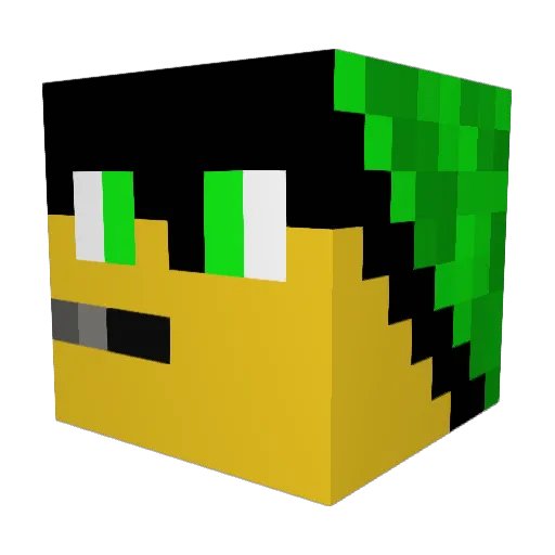 TheDarkZone0708 Minecraft avatar head, 3D render