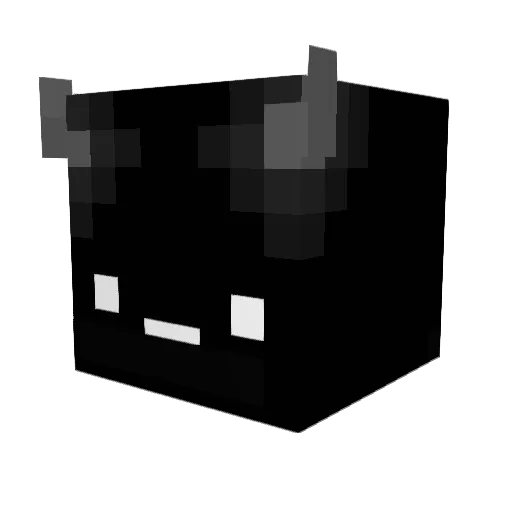 TheDark__ Minecraft avatar head, 3D render