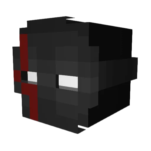 TheDarkendall Minecraft avatar head, 3D render