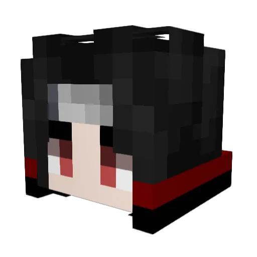 TheDarkestKJ Minecraft avatar head, 3D render