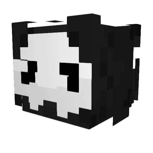 TheDarkestLatex Minecraft avatar head, 3D render