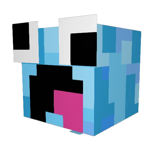 TheDarknes039 Minecraft avatar head, 3D render