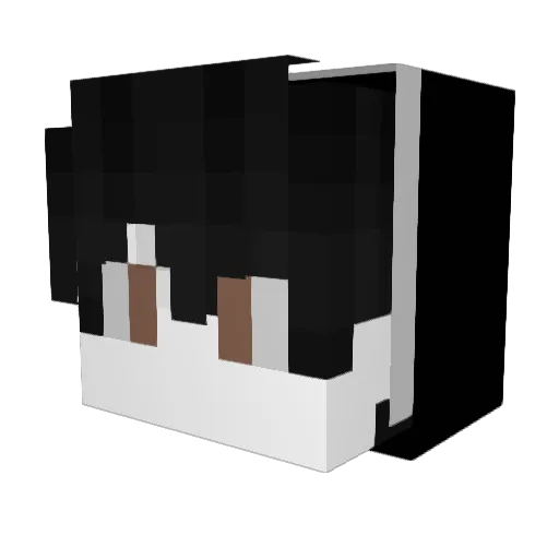 TheDarktor Minecraft avatar head, 3D render