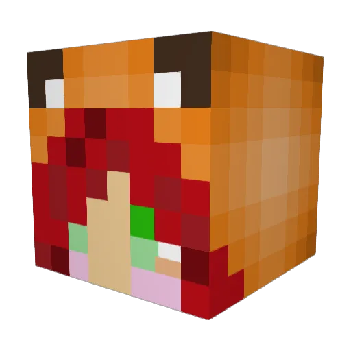 TheDarlingOne Minecraft avatar head, 3D render