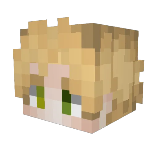 TheDarmsik Minecraft avatar head, 3D render