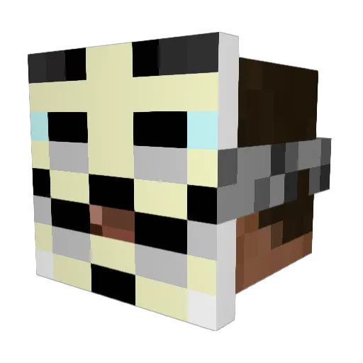 TheDarthy Minecraft avatar head, 3D render
