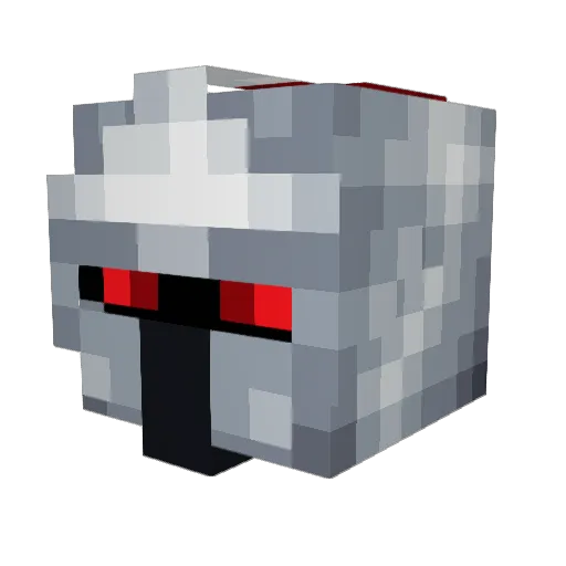TheDawger Minecraft avatar head, 3D render