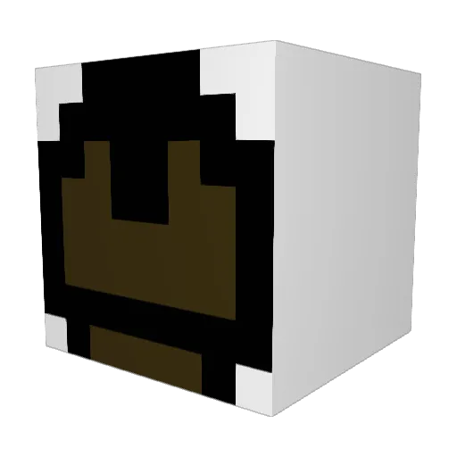 TheDawnn Minecraft avatar head, 3D render