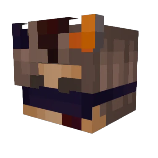 TheDblMOK Minecraft avatar head, 3D render