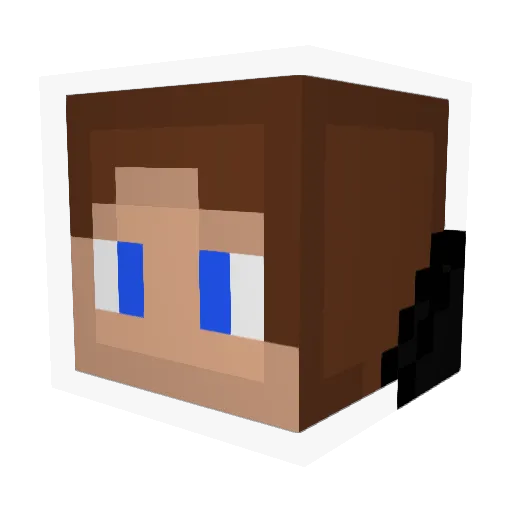 TheDeadCaptain Minecraft avatar head, 3D render