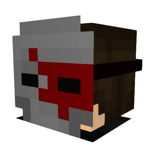 TheDeadDutchman Minecraft avatar head, 3D render