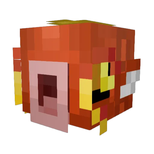 TheDeadFishi Minecraft avatar head, 3D render