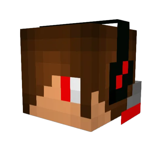 TheDeadGamer1 Minecraft avatar head, 3D render