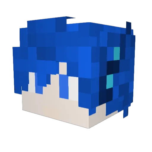 TheDeadiy Minecraft avatar head, 3D render