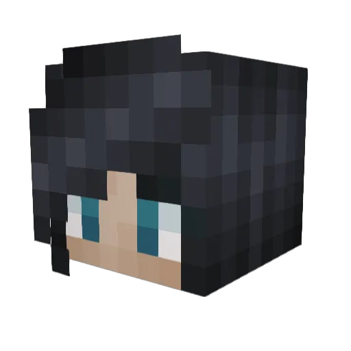 TheDeadlyCabbage Minecraft avatar head, 3D render