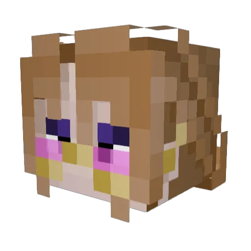 TheDeadlyGhost Minecraft avatar head, 3D render