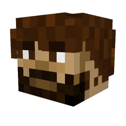 TheDeathShade Minecraft avatar head, 3D render