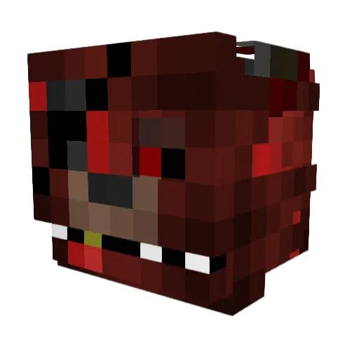 TheDeathWolf Minecraft avatar head, 3D render