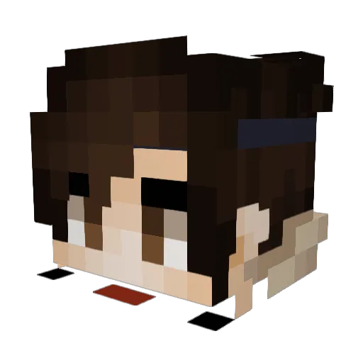 TheDeenz Minecraft avatar head, 3D render