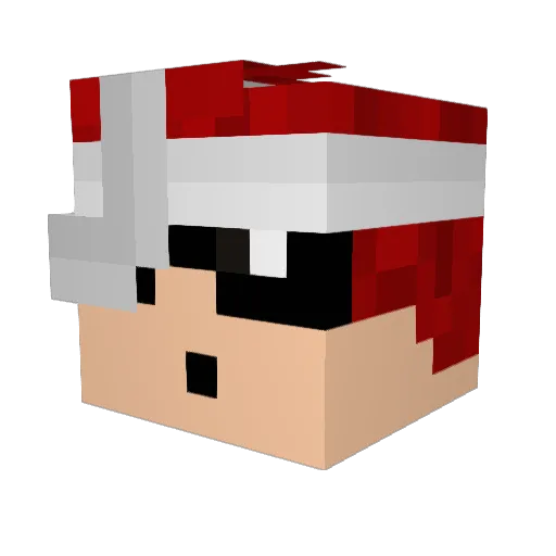 TheDekaye Minecraft avatar head, 3D render