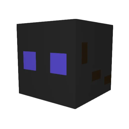 TheDeltaByte Minecraft avatar head, 3D render