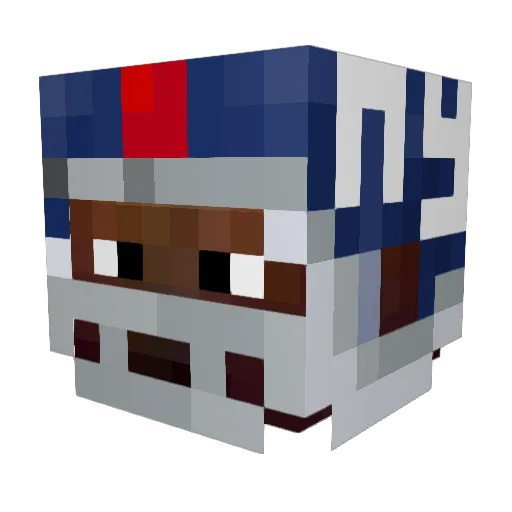 TheDeltaDark Minecraft avatar head, 3D render