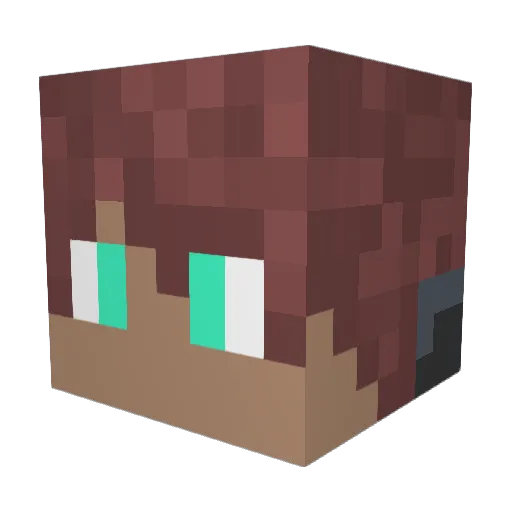 TheDemidog123 Minecraft avatar head, 3D render