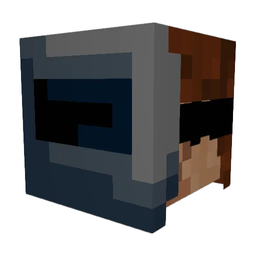 TheDemonSpartan Minecraft avatar head, 3D render