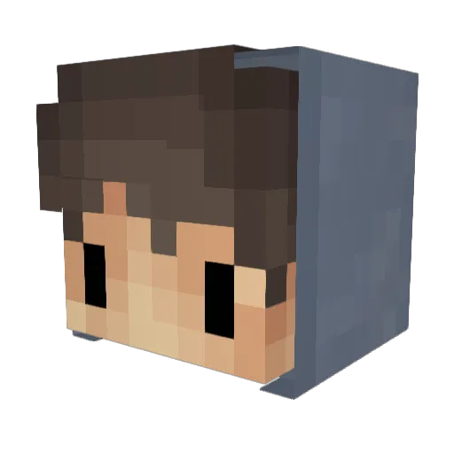 TheDeniz Minecraft avatar head, 3D render