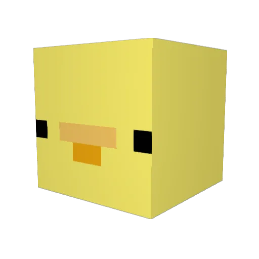 TheDerpingDuck Minecraft avatar head, 3D render