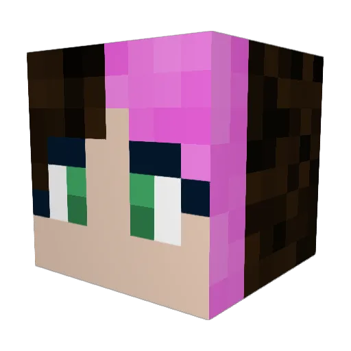 TheDerpyKid28 Minecraft avatar head, 3D render