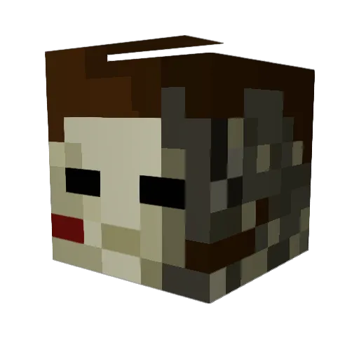 TheDesertPunk Minecraft avatar head, 3D render