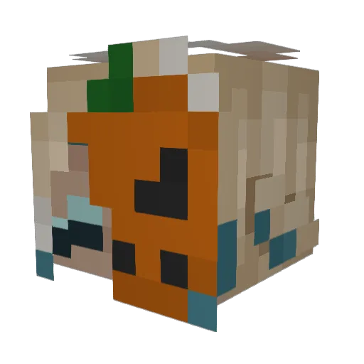 TheDestinyMoonYT Minecraft avatar head, 3D render