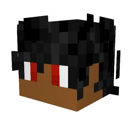TheDestroyer1101 Minecraft avatar head, 3D render