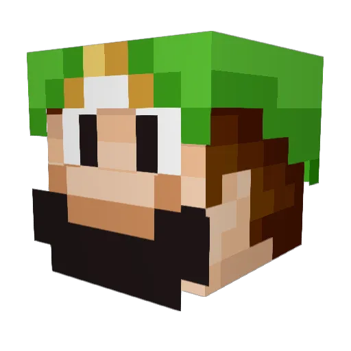 TheDestroyer63 Minecraft avatar head, 3D render